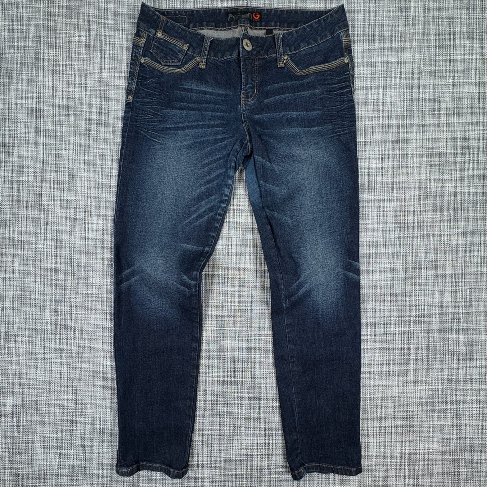 G by GUESS Women's Skinny Jeans Dark Wash Blue Size 31 Stretch Denim Casual